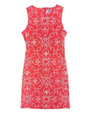 J.McLaughlin Sleeveless Sheath Mini Dress Nautical Catalina Cloth Small